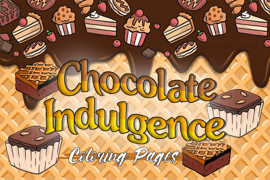 Chocolate Indulgence Coloring Pages