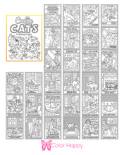 Load image into Gallery viewer, Crafty Cats Coloring Pages - Digital Download
