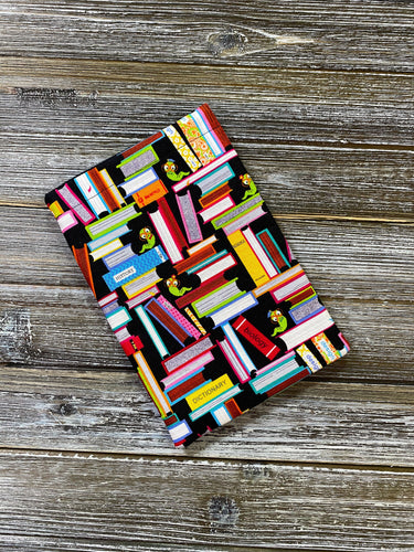 Bookworm Library Books Bookish Nerd Gift Fleece Padded Book Sleeve | BookGoodies | Book Pocket | Protective Book Bag | Book Pouch