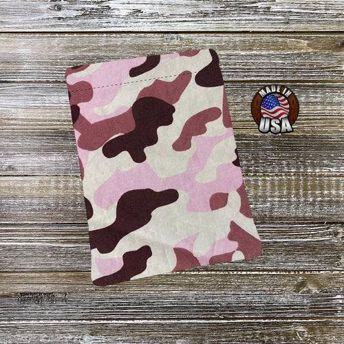Camo Pink Padded Book Sleeve | BookGoodies | Book Pocket | Protective Book Bag | Book Pouch | Bookish Nerd Gift