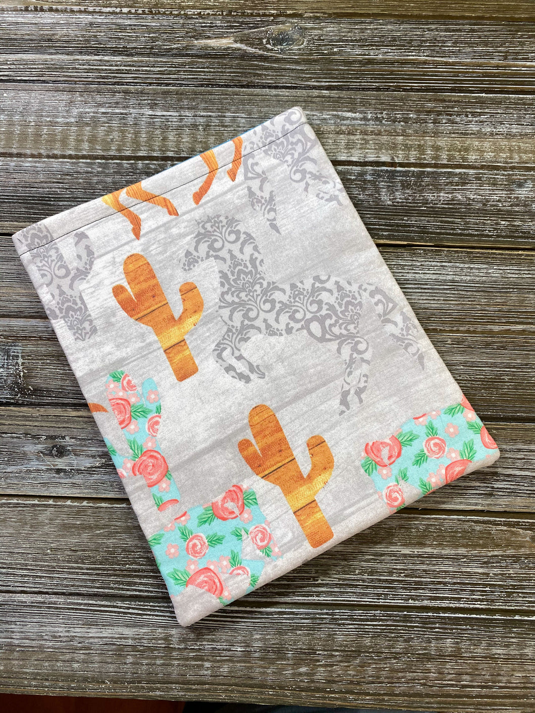 Cactus & Paisley Horses Southwestern Book Sleeve | Kindle Accessory | Protective Book Bag | Book Pouch | Horse Lover Bookish Nerd Gift