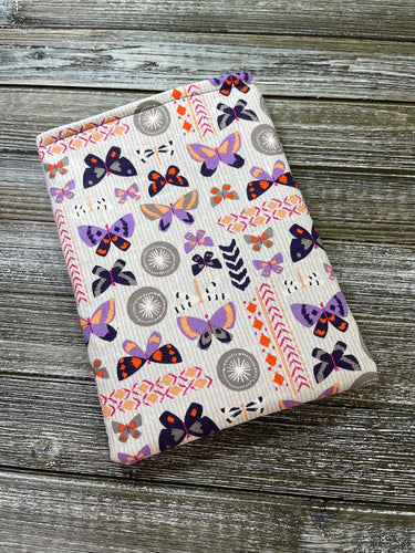 Geometric Butterflies Book Nerd  Gift Fleece Padded Book Sleeve | BookGoodies | Book Pocket | Protective Book Bag | Book Pouch