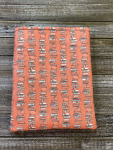 Load image into Gallery viewer, Coral Book Stacks Padded Book Sleeve | BookGoodies | Book Pocket | Protective Book Bag | Book Pouch | Bookish Nerd Gift
