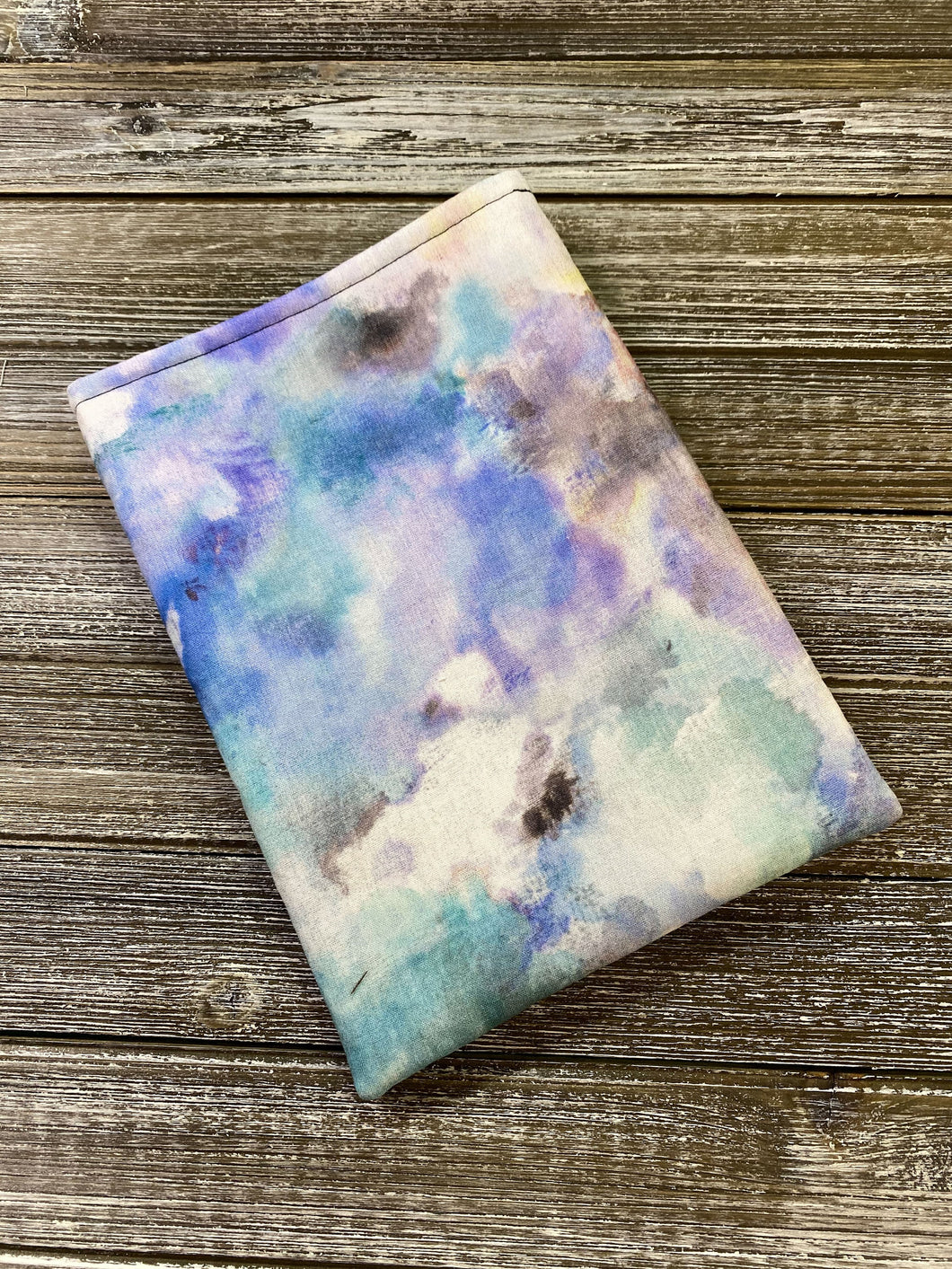 Purple Blue Green Watercolor Padded Book Sleeve | Book Pocket | Protective Book Bag | Book Pouch | Bookish Nerd Gift | Kindle Accessory