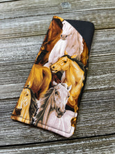 Load image into Gallery viewer, Soft Padded Eyeglass Case - All Over Horses - Great for Reading Glasses, Regular Glasses and Sunglasses
